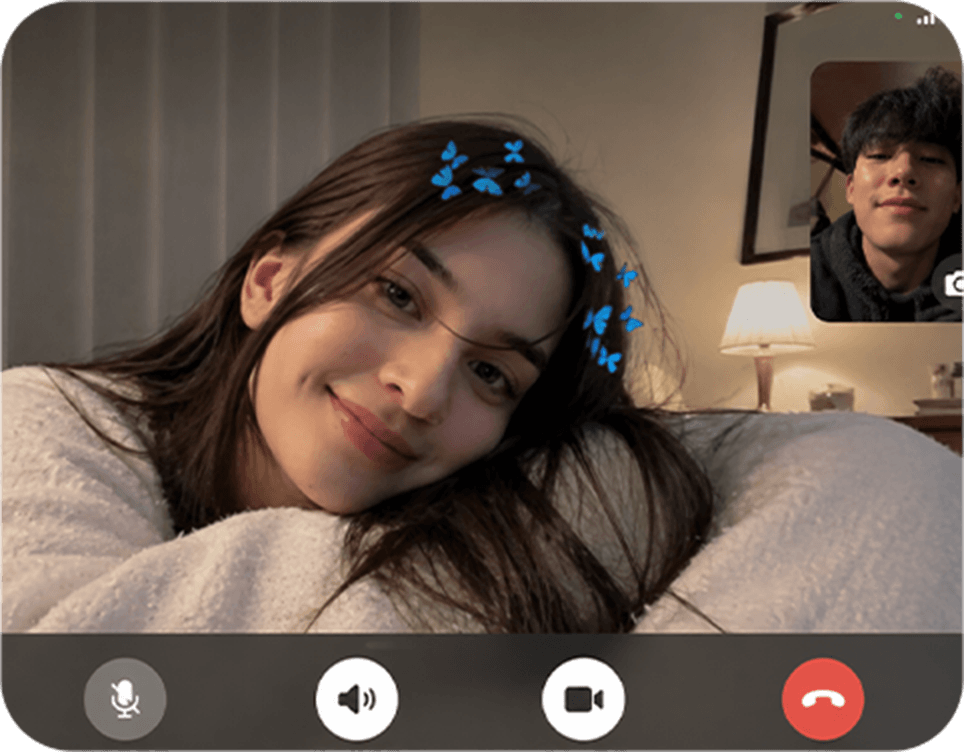 Private video conversation