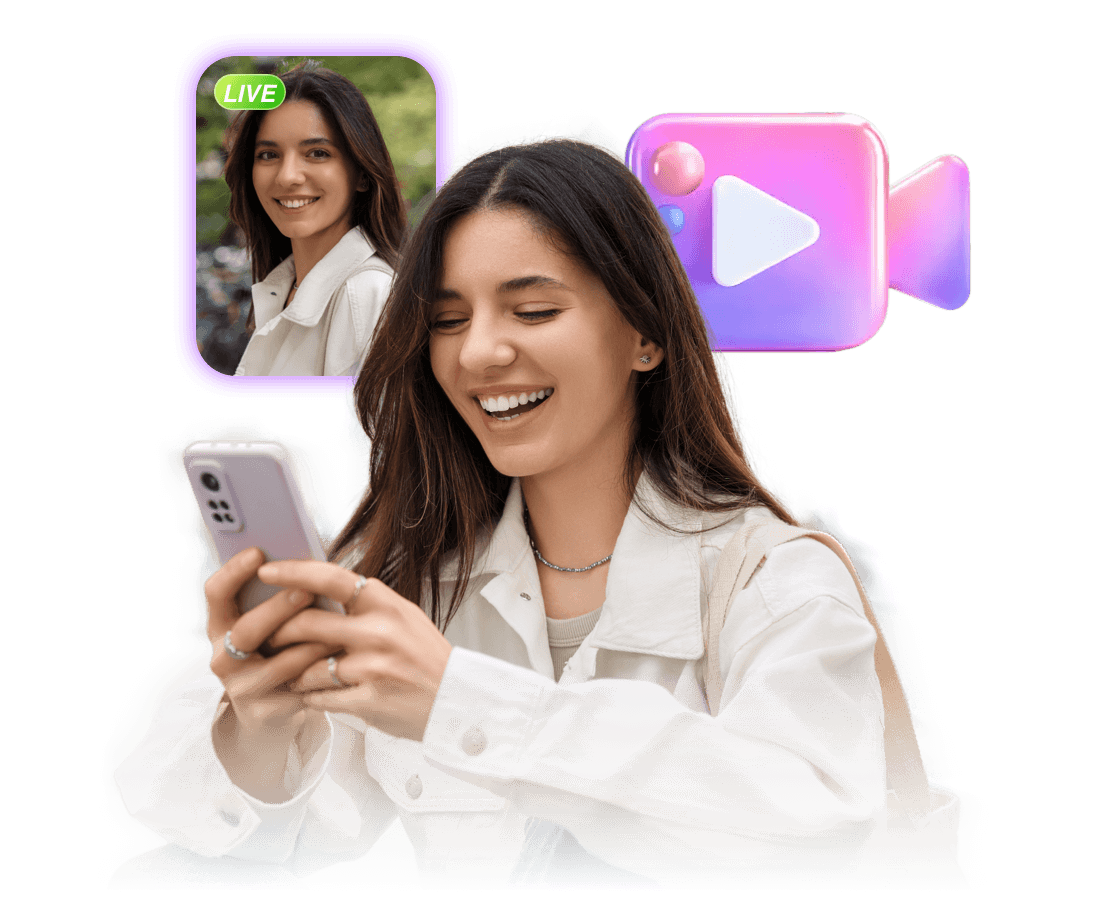 Watch live streams on Omegle-chat