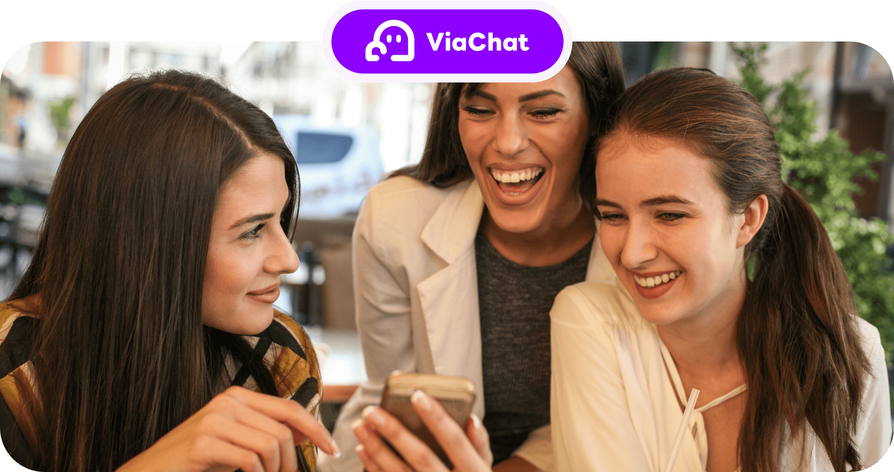 Women enjoying video chat online on Omegle-chat